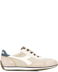 graue Leder Turnschuhe von Diadora