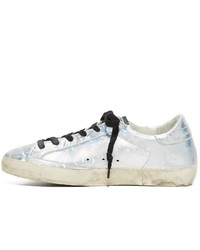 graue Leder Turnschuhe von Golden Goose Deluxe Brand