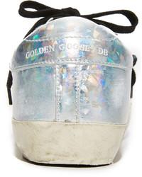 graue Leder Turnschuhe von Golden Goose Deluxe Brand