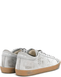 graue Leder Turnschuhe von Golden Goose Deluxe Brand