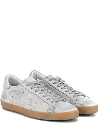 graue Leder Turnschuhe von Golden Goose Deluxe Brand