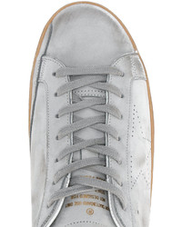 graue Leder Turnschuhe von Golden Goose Deluxe Brand