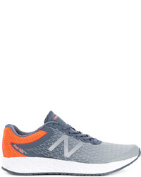 graue Leder Turnschuhe von New Balance