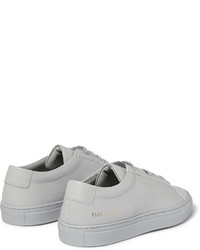 graue Leder Turnschuhe von Common Projects