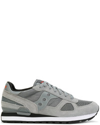 graue Leder Turnschuhe von Saucony