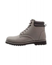 graue Lederfreizeitstiefel von YOURTURN
