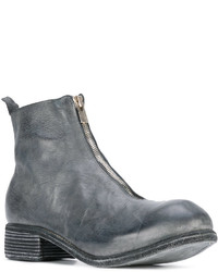 graue Lederstiefel von Guidi