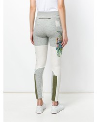 graue Leggings mit Blumenmuster von Mr & Mrs Italy