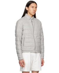 graue leichte Daunenjacke von Moncler