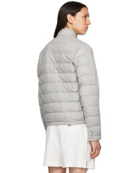 graue leichte Daunenjacke von Moncler