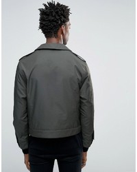 graue Militärjacke von Asos