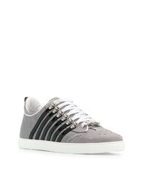 graue niedrige Sneakers von DSQUARED2