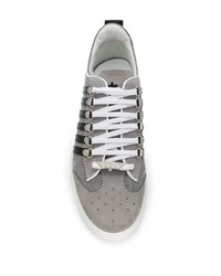 graue niedrige Sneakers von DSQUARED2