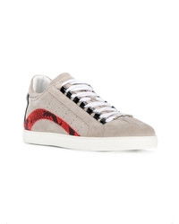 graue niedrige Sneakers von DSQUARED2