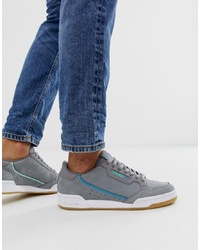 graue niedrige Sneakers von adidas Originals