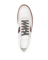 graue niedrige Sneakers von Paul Smith