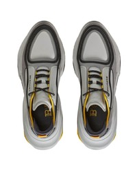graue niedrige Sneakers von Balmain