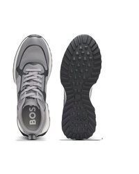 graue niedrige Sneakers von BOSS