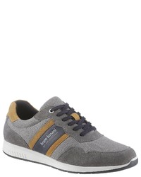 graue niedrige Sneakers von BRUNO BANANI