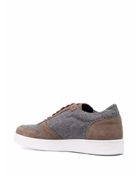 graue niedrige Sneakers von Barba