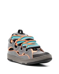 graue niedrige Sneakers von Lanvin