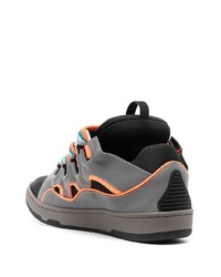 graue niedrige Sneakers von Lanvin