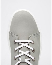 graue niedrige Sneakers von Dr. Martens