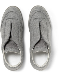 graue niedrige Sneakers von Maison Margiela