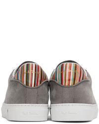 graue niedrige Sneakers von Paul Smith