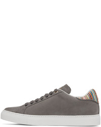 graue niedrige Sneakers von Paul Smith