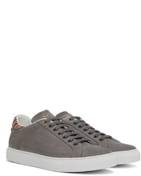 graue niedrige Sneakers von Paul Smith