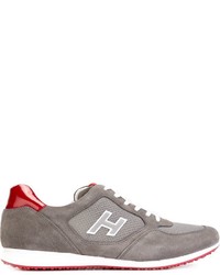 graue niedrige Sneakers von Hogan