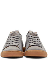 graue niedrige Sneakers von Paul Smith