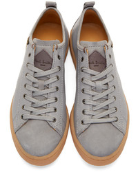 graue niedrige Sneakers von Paul Smith