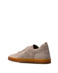 graue niedrige Sneakers von Officine Creative