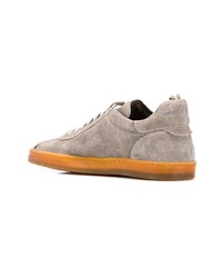 graue niedrige Sneakers von Officine Creative