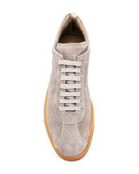 graue niedrige Sneakers von Officine Creative