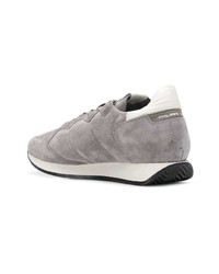 graue niedrige Sneakers von Philippe Model