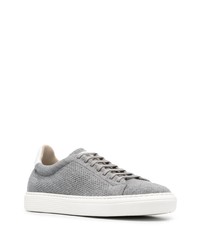 graue niedrige Sneakers von Brunello Cucinelli