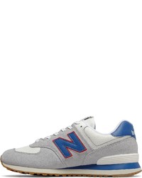 graue niedrige Sneakers von New Balance