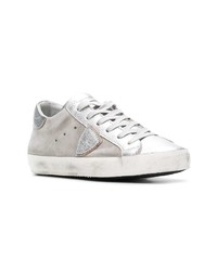 graue niedrige Sneakers von Philippe Model