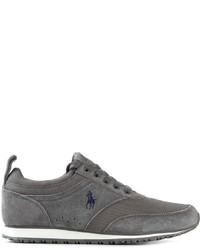 graue niedrige Sneakers von Polo Ralph Lauren