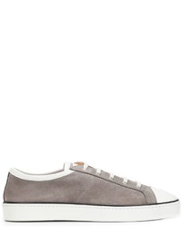 graue niedrige Sneakers von Santoni