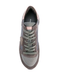 graue niedrige Sneakers von Philippe Model