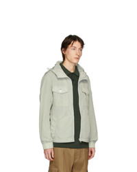 graue Nylon Bomberjacke von BOSS