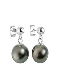graue Ohrringe von Pearls & Colors