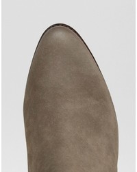 graue Overknee Stiefel aus Leder von Aldo