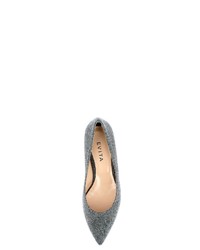 graue Pailletten Pumps von Evita