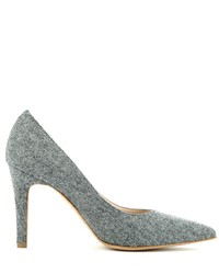 graue Pailletten Pumps von Evita