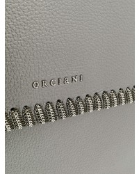 graue Satchel-Tasche aus Leder von Orciani